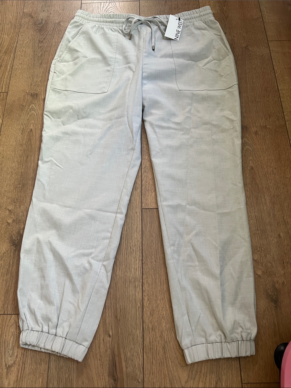 Nine West Light Gray Women's Drawstring Joggers